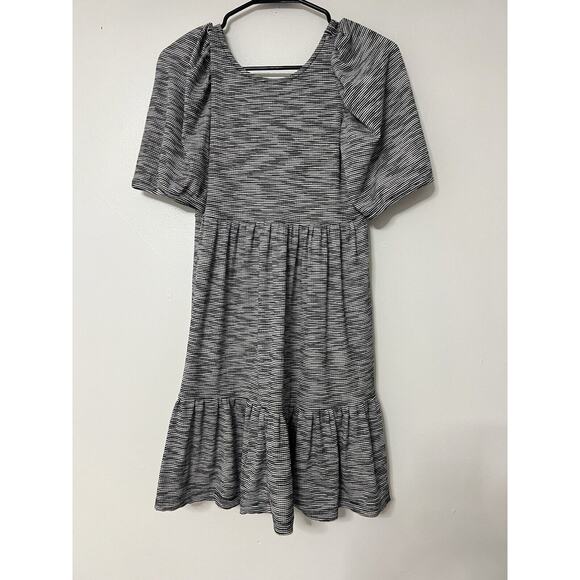 Anthropologie Dresses & Skirts - Anthropologie Daily Practice by Anthropologie Flounced Mini Dress Small Striped